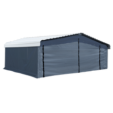 Enclosure Kit for Arrow Carport, 20 ft. x 20 ft. Gray