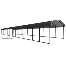 Arrow Carport, 12 ft. x 60 ft. x 7 ft. Charcoal