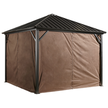 Curtains for Dakota Gazebo, 10 ft. x 12 ft. Brown, Gazebo Not Included