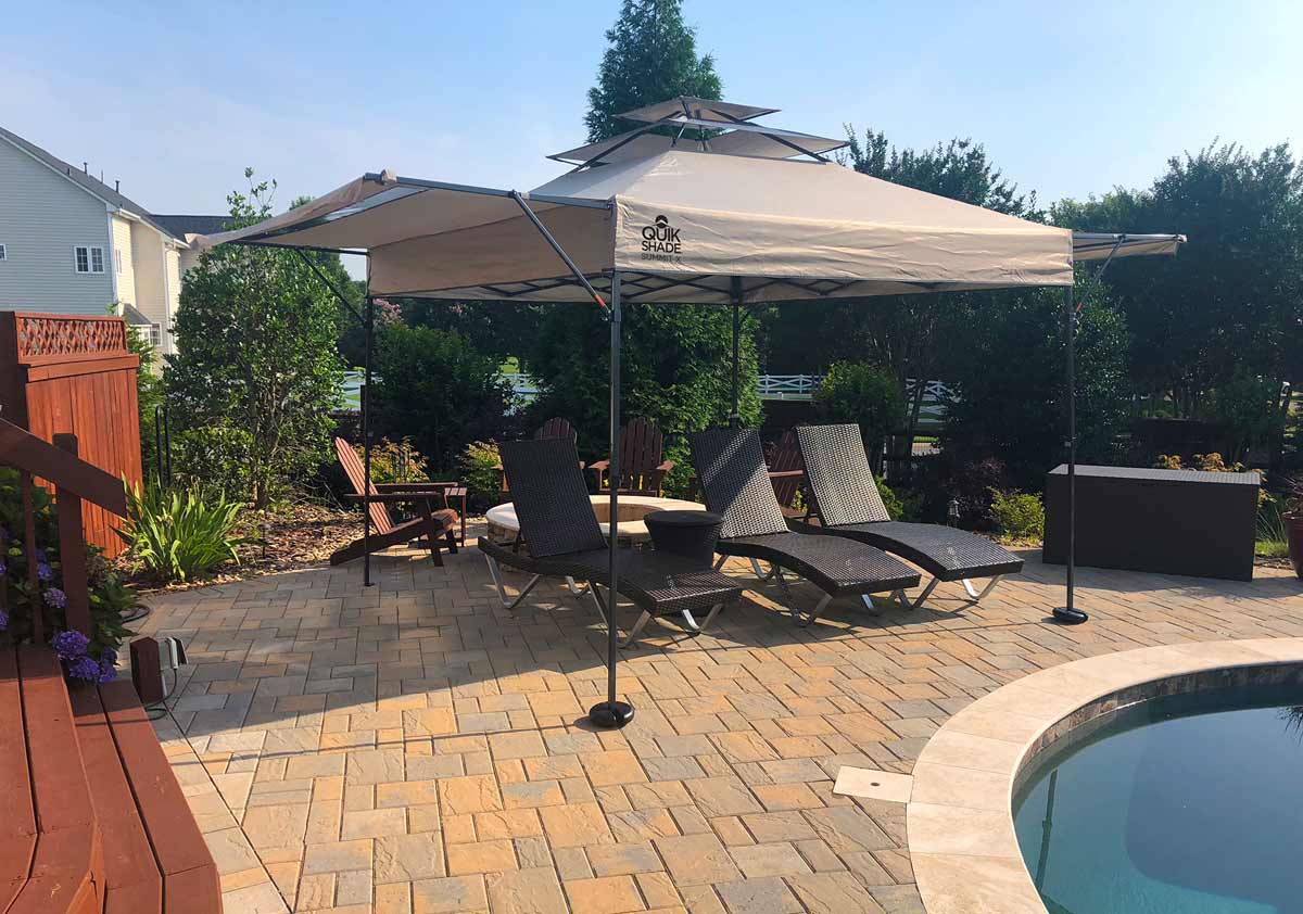 Summit X SX170 Straight Leg Pop-Up Canopy, 10 ft. x 17 ft. Taupe