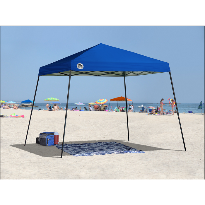 Shade Tech ST64 Slant Leg Pop-Up Canopy, 10 ft. x 10 ft. Blue Shade Tech ST64 Slant Leg Pop-Up Canopy, 10 ft. x 10 ft. Blue