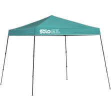 Solo Steel SOLO50 Slant Leg Pop-Up Canopy, 9 ft. x 9 ft. Turquoise