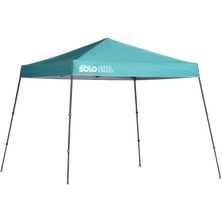 Solo Steel SOLO64 Slant Leg Pop-Up Canopy, 10 ft. x 10 ft. Turquoise