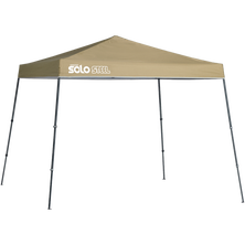 Solo Steel SOLO72 Slant Leg Pop-Up Canopy, 11 ft. x 11 ft. Khaki