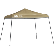 Solo Steel SOLO90 Slant Leg Pop-Up Canopy, 11 ft. x 11 ft. Khaki