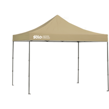 Solo Steel SOLO100 Straight Leg Pop-Up Canopy, 10 ft. x 10 ft. Khaki