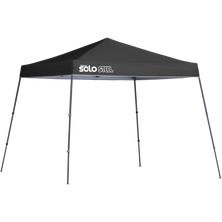 Solo Steel SOLO64 Slant Leg Pop-Up Canopy, 10 ft. x 10 ft. Black