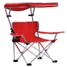 Kids Shade Folding Chair, Red/Silver