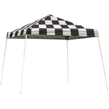 HD Series Slant Leg Pop-Up Canopy, 12 ft. x 12 ft. Checkered Flag