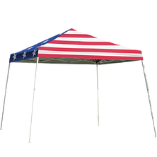 HD Series Slant Leg Pop-Up Canopy, 12 ft. x 12 ft. American Pride