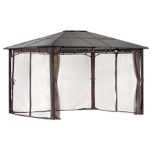 Sycamore Gazebo, 10 ft. x 12 ft. Dark Coffee