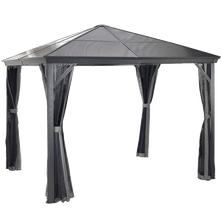 Verona Hardtop Gazebo, 10 ft. x 10 ft. Dark Gray