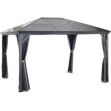 Verona Hardtop Gazebo, 10 ft. x 14 ft. Dark Gray