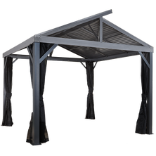 South Beach II Hardtop Gazebo, 12 ft. x 12 ft. Light Gray