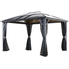 Meridien Hardtop Gazebo, 10 ft. x 12 ft. Dark Gray