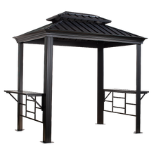 BBQ Messina Hardtop Grill Gazebo, 6 ft. x 8 ft. Charcoal