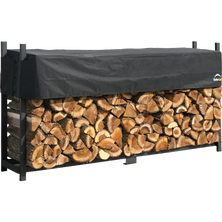Ultra Duty Firewood Rack with Cover, 8 ft.