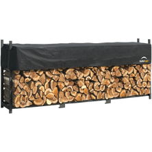 Ultra Duty Firewood Rack with Cover, 12 ft.