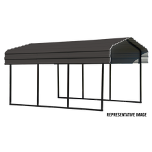 Arrow Carport, 10 ft. x 69 ft. x 7 ft. Charcoal