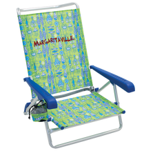 Margaritaville 5-Position Beach Chair, Green Fish