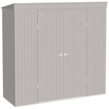 Arrow Elite Steel Storage Shed, 10x4, Cool Grey