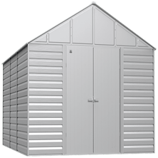 Arrow Select Steel Storage Shed, 12x17, Flute Grey