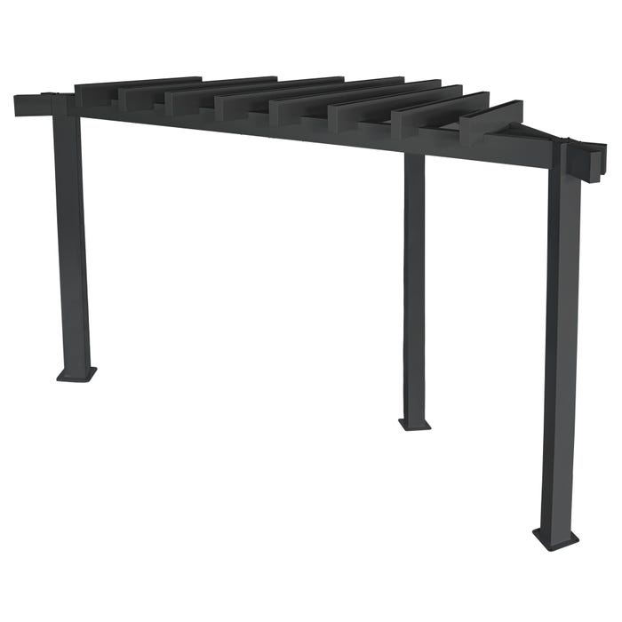 Sojag Sojag 10 x 10 x 8 ft BLACK Rustproof Aluminum Frame Pergola 10 Sojag Sojag 10 x 10 x 8 ft BLACK Rustproof Aluminum Frame Pergola 10
