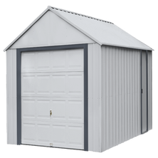 Murryhill Steel Storage Building, 12 ft. x 17 ft., Flute Grey