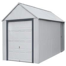 Murryhill Steel Storage Building, 12 ft. x 24 ft., Flute Grey