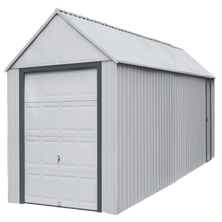 Murryhill Steel Storage Building, 12 ft. x 31 ft., Flute Grey