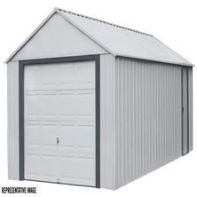 Murryhill Steel Storage Building, 14 ft. x 21 ft., Flute Grey