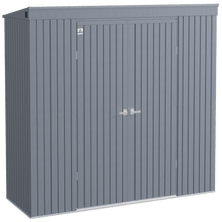 Arrow Elite Steel Storage Shed, 10x4, Anthracite