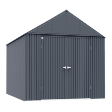 Arrow Elite Steel Storage Shed, 12x16, Anthracite