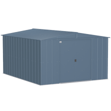 Arrow Classic Steel Storage Shed, 10 ft. x 12 ft., Blue Grey