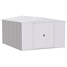 Arrow Classic Steel Storage Shed, 10 ft. x 12 ft., Flute Grey