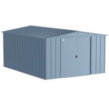 Arrow Classic Steel Storage Shed, 10 ft. x 14 ft., Blue Grey