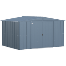 Arrow Classic Steel Storage Shed, 10 ft. x 8 ft., Blue Grey