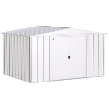 Arrow Classic Steel Storage Shed, 10 ft. x 8 ft., Flute Grey