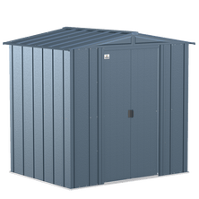 Arrow Classic Steel Storage Shed, 6 ft. x 5 ft., Blue Grey