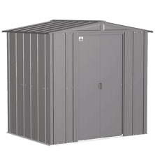 Arrow Classic Steel Storage Shed, 6 ft. x 5 ft., Charcoal