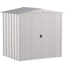 Arrow Classic Steel Storage Shed, 6 ft. x 5 ft., Flute Grey