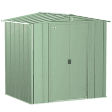 Arrow Classic Steel Storage Shed, 6 ft. x 5 ft., Sage Green
