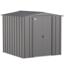 Arrow Classic Steel Storage Shed, 6 ft. x 7 ft., Charcoal