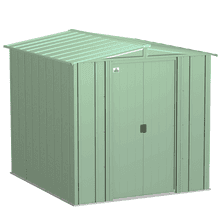 Arrow Classic Steel Storage Shed, 6 ft. x 7 ft., Sage Green