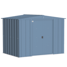 Arrow Classic Steel Storage Shed, 8 ft. x 6 ft., Blue Grey