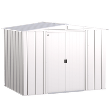 Arrow Classic Steel Storage Shed, 8 ft. x 6 ft., Flute Grey