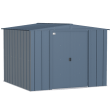 Arrow Classic Steel Storage Shed, 8 ft. x 8 ft., Blue Grey