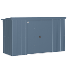 Arrow Classic Steel Storage Shed, 10 ft. x 4 ft., Blue Grey