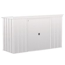 Arrow Classic Steel Storage Shed, 10 ft. x 4 ft., Flute Grey