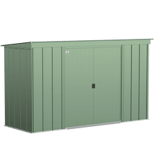 Arrow Classic Steel Storage Shed, 10 ft. x 4 ft., Sage Green